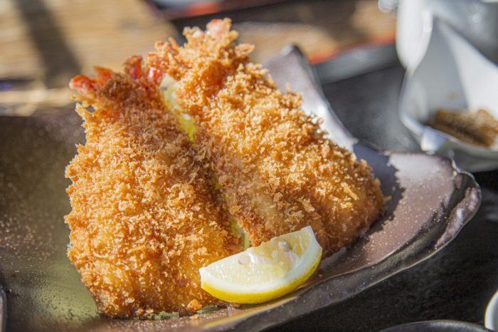 志摩市「わさび」で「開き大海老エビフライ」を食レポ！サクサク・ぷりぷり食感に感動です
